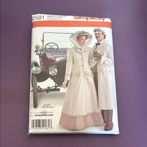 Simplicity Sewing Pattern 2581 Misses and Men Costumes, A (8 -18 / XS -XL)